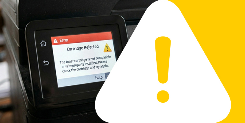 Why doesn't the printer recognize the new toner cartridge?